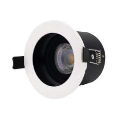 Indoor adjustable recessed MR16 spot lights white GU10 aluminum alloy 95mm round downlights