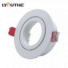 White round GU10 adjustable 85mm embedded downlight