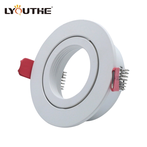 White round gu10 mr16 gu5.3 adjustable angle 85mm spot led pinhole downlight lamp