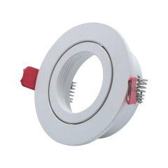 White round GU10 adjustable 85mm embedded downlight