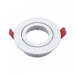 White round GU10 adjustable 85mm embedded downlight