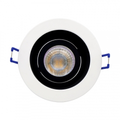 New product round 24v 12v embedded downlights antiglare gu10 downlight fittings