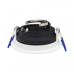 New product round 24v 12v embedded downlights antiglare gu10 downlight fittings