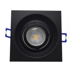 Hotel Corridor Recessed Downlight High Quality Concealed Halogen Gu10 Anti Glare Square Pure Aluminium Downlights