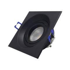 Hotel Corridor Recessed Downlight High Quality Concealed Halogen Gu10 Anti Glare Square Pure Aluminium Downlights