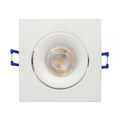 Square rotatable angle ceiling embedded gu10 gu5.3 white die cast aluminum down lights housing