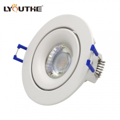 Hot sell aluminum housing anti-glare embedded downlights deep recess gu10 downlight fittings