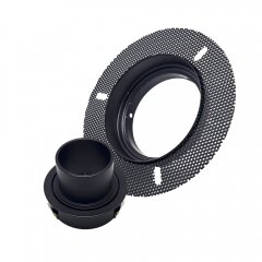 Aluminium gu10 spotlight round 12w recessed antiglare led trimless downlight