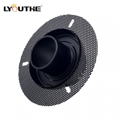 Aluminium gu10 spotlight round 12w recessed antiglare led trimless downlight