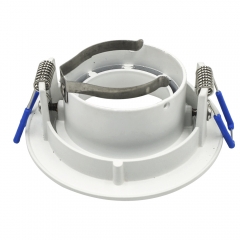 White round 15 degree rotatable embedded die cast GU10 MR16 spot lights fitting for home