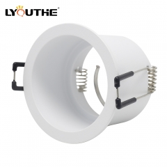 Narrow edge 60mm cut out round aluminum alloy Anti glare GU10 downlights for mall