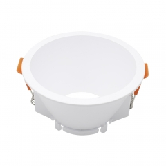 Round GU10 MR16 housing deep Anti-glare plastic downlights fixtures