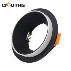 Classic round GU10 MR16 die-casting aluminum fixed recces anti-glare spot lights