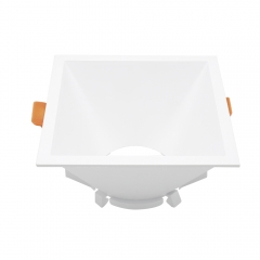 Cheapest square plastic anti glare ceiling recessed GU10 downligths frames for indoor