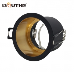Narrow edge 60mm cut out round aluminum alloy Anti glare GU10 downlights for mall