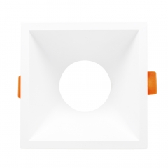 Cheapest square plastic anti glare ceiling recessed GU10 downligths frames for indoor