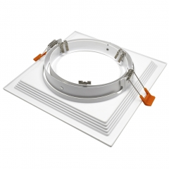 Factory price square iron ceiling recessed adjustable AR111 downlights for mall