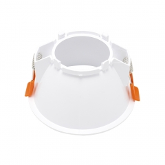 Round GU10 MR16 housing deep Anti-glare plastic downlights fixtures