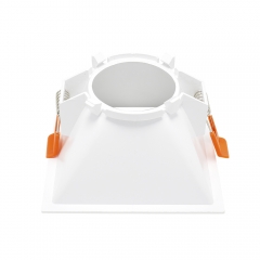 Cheapest square plastic anti glare ceiling recessed GU10 downligths frames for indoor