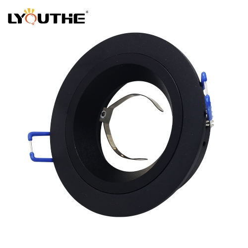 Black die-casting aluminum GU10 MR16 anti-glare round spot lights housing for indoor