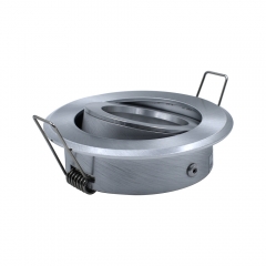 Adjustable pure aluminum GU10 MR16 85mm embedded COB round spotlights housing for kitchen