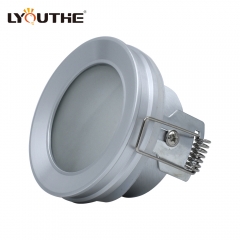 IP44 Pure aluminum round GU10 MR16 recessed waterproof bathroom LED downlights