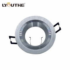 Raw Aluminum GU10 MR16 non-adjustable 3w 5w ceiling round spot lights for office