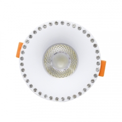 Modern ceiling GU10 MR16 aluminum alloy round embedded spot lights frame