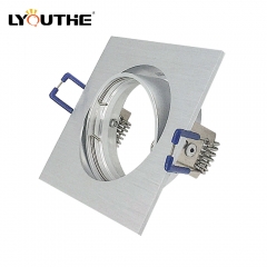 GU10 MR16 Pure aluminum ceiling embedded 85mm diameter square spot lights fitting