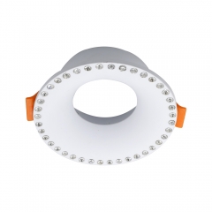 Modern ceiling GU10 MR16 aluminum alloy round embedded spot lights frame