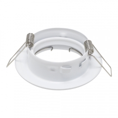 Low price iron white round adjustable GU10 MR16 recessed spotlights fixtures for kitchen