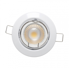 Low price iron white round adjustable GU10 MR16 recessed spotlights fixtures for kitchen