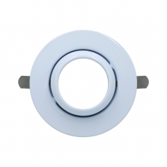 Low price round iron white adjustable embedded MR16 GU10 ceiling eyeball downlights fixtures