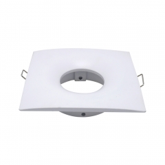 Square pure aluminum embedded ceiling GU10 COB spotlights for kitchen