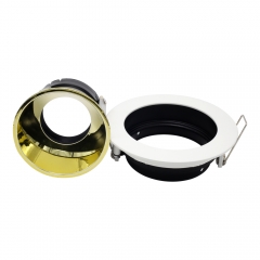 3 Inch white round GU10 MR16 die-casting aluminum recessed adjustable anti-glare down lights