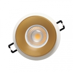 Anti-glare aluminum alloy ceiling embedded round GU10 MR16 spot lamp for bedroom