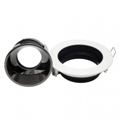3 Inch white round GU10 MR16 die-casting aluminum recessed adjustable anti-glare down lights