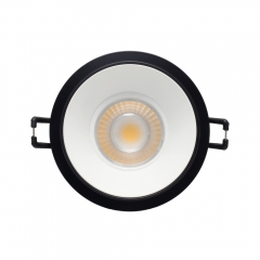 Anti-glare aluminum alloy ceiling embedded round GU10 MR16 spot lamp for bedroom