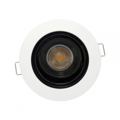 3 Inch white round GU10 MR16 die-casting aluminum recessed adjustable anti-glare down lights