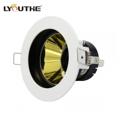 3 Inch white round GU10 MR16 die-casting aluminum recessed adjustable anti-glare down lights