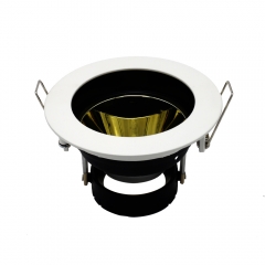 3 Inch white round GU10 MR16 die-casting aluminum recessed adjustable anti-glare down lights