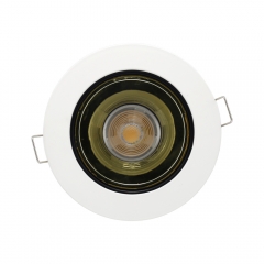 3 Inch white round GU10 MR16 die-casting aluminum recessed adjustable anti-glare down lights