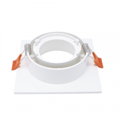 GU10 Square downlights MR16 single double triple multiple head plastic adjustable recessed spotlights