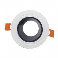 Wholesale round plastic 25 degree rotatable ceiling recessed GU10 spot lights
