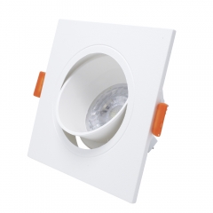 GU10 Square downlights MR16 single double triple multiple head plastic adjustable recessed spotlights