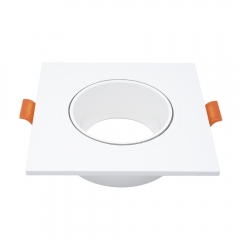 GU10 Square downlights MR16 single double triple multiple head plastic adjustable recessed spotlights