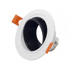 Wholesale round plastic 25 degree rotatable ceiling recessed GU10 spot lights
