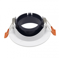 Wholesale round plastic 25 degree rotatable ceiling recessed GU10 spot lights