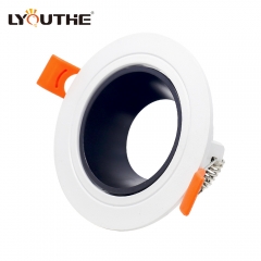 Wholesale round plastic 25 degree rotatable ceiling recessed GU10 spot lights
