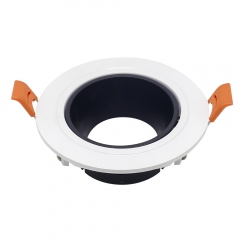 Wholesale round plastic 25 degree rotatable ceiling recessed GU10 spot lights